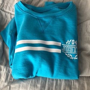 Super Comfy Blue Justice Sweater